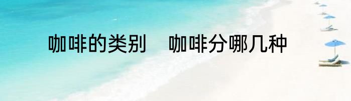 咖啡的类别　咖啡分哪几种