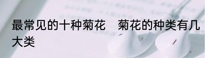 最常见的十种菊花　菊花的种类有几大类