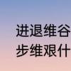 进退维谷意思是什么　进退维谷和举步维艰什么意思