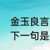金玉良言的言是什么意思　金玉良言下一句是什么意思
