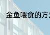 金鱼喂食的方法　金鱼喂食的方法