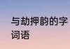 与劫押韵的字　出自历史典劫的四字词语