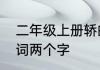 二年级上册轿的组词怎么写　轿的组词两个字