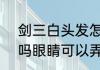剑三白头发怎么弄　剑网3可以异瞳吗眼睛可以弄成不同的颜色吗