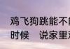 鸡飞狗跳能不能来形容人惊慌失措的时候　说家里鸡飞狗跳的是什么意思