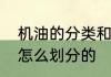 机油的分类和等级　润滑油的级别是怎么划分的