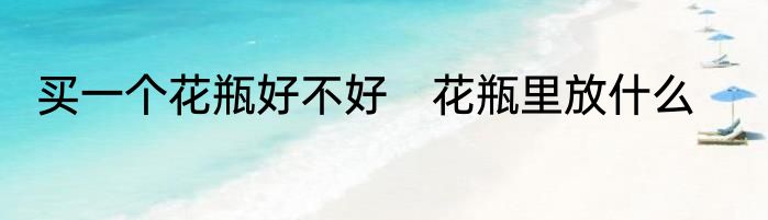 买一个花瓶好不好　花瓶里放什么