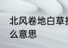 北风卷地白草折,胡天八月即飞雪是什么意思
