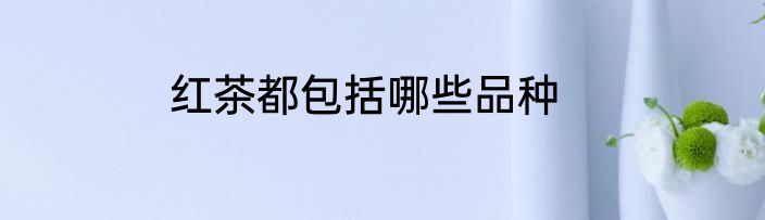 红茶都包括哪些品种