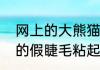 网上的大熊猫是什么意思　什么色梗的假睫毛粘起来自然