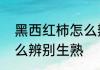 黑西红柿怎么辨别生熟　黑西红柿怎么辨别生熟