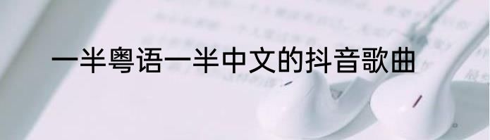 一半粤语一半中文的抖音歌曲