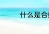 什么是合数　什么是合数