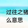 过往之猪是什么意思　过往之猪是什么意思