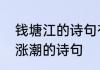 钱塘江的诗句有哪些四年级的　关于涨潮的诗句