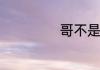 哥不是传说的意思