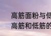 高筋面粉与低筋面粉的区别是什么　高筋和低筋的区别