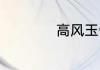 高风玉骨，什么意思
