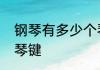 钢琴有多少个琴键　钢琴一共多少个琴键