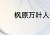 枫原万叶人设　原神万叶生日