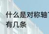 什么是对称轴?什么是轴对称　对称轴有几条