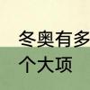 冬奥有多少个项目　24届奥运会有几个大项