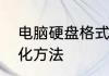 电脑硬盘格式化方法　硬盘彻底格式化方法