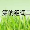 第的组词二年级　第组成新字再组词
