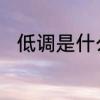 低调是什么意思　低调的什么意思