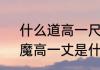 什么道高一尺魔高一丈　道高一尺，魔高一丈是什么意思
