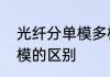 光纤分单模多模吗　光纤中多模和单模的区别