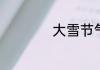 大雪节气的诗句陆游
