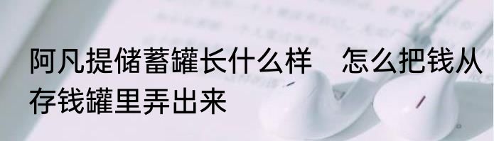 阿凡提储蓄罐长什么样　怎么把钱从存钱罐里弄出来