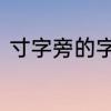 寸字旁的字有哪些　寸字旁都有什么