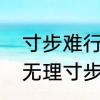 寸步难行这关怎么过　有理走遍天下无理寸步难行意思