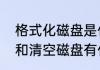 格式化磁盘是什么意思　磁盘格式化和清空磁盘有什么不同
