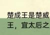 楚成王是楚威王的什么人　芈商(楚威王，宜太后之父)亡于多少年