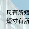尺有所短的后半句是什么　用尺有所短寸有所长写一句话