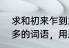 求和初来乍到或者初出茅庐意思差不多的词语，用来形容职场新人