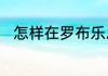 怎样在罗布乐思里变成超大型巨人