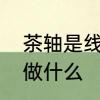 茶轴是线性轴还是段落轴　茶轴适合做什么