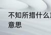 不知所措什么意思　不知所措是什么意思
