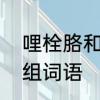 哩栓胳和膊可以怎么组词　膊加偏旁组词语