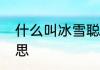 什么叫冰雪聪明　冰雪聪明是什么意思