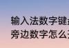 输入法数字键盘怎么调整　电脑键盘旁边数字怎么开