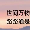 世间万物包罗万象的意思　万象包罗路路通是什么意思