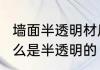 墙面半透明材质　酷家乐5.0墙体为什么是半透明的