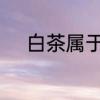 白茶属于什么茶　白茶属于什么