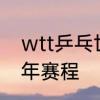 wtt乒乓世界杯赛程　2021乒乓球全年赛程