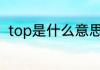 top是什么意思　TOP的含义是什么
